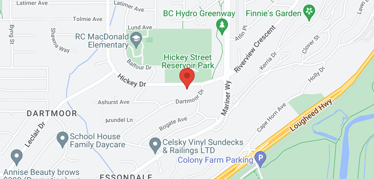 map of 313 HICKEY DRIVE